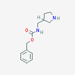 Structure of benzyl N-(pyrrolidin-3-ylmethyl)carbamate