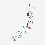 Structure of 1,4-Pentadien-3-one, 1,5-bis[4-(trifluoromethyl)phenyl]-, (1E,4E)-