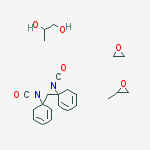 Structure of 5-isocyanato-5-[(1-isocyanatocyclohexa-2,4-dien-1-yl)methyl]cyclohexa-1,3-diene;2-methyloxirane;oxirane;propane-1,2-diol