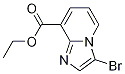 Structure of IMidazo[1,2-a]pyridine-8-carboxylic acid, 3-broMo-, ethyl ester