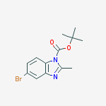 Structure of tert-Butyl 5-bromo-2-methyl-1H-benzo[d]imidazole-1-carboxylate