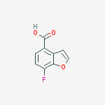 Structure of 7-fluoro-benzofuran-4-carboxylic acid