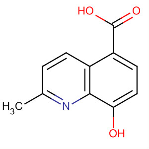 Structure of 5-Quinolinecarboxylic acid, 8-hydroxy-2-methyl-