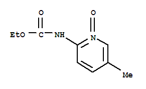2-Pyridinecarbamicacid, 5-methyl-, ethyl ester, 1-oxide结构式
