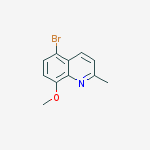 Structure of 5-BROMO-8-METHOXY-2-METHYL-QUINOLINE