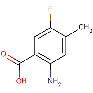 Structure of Benzoic acid, 2-amino-5-fluoro-4-methyl-