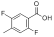 Structure of 2,5-Difluoro-4-methylbenzoic acid