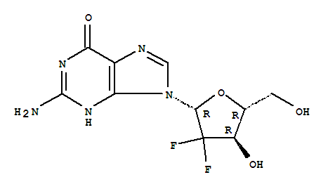2',2'-Difluorodeoxyguanosine结构式