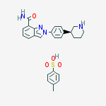 Structure of MK-4827 (TOSYLATE), 98%
