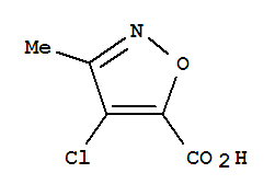 5-Isoxazolecarboxylicacid, 4-chloro-3-methyl-结构式