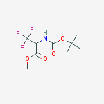 Structure of DL-N-Boc-3,3,3-trifluoroalanine, methyl ester