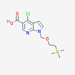 Structure of 4-Chloro-1-{[2-(trimethylsilyl)ethoxy]methyl}-1H-pyrrolo[2,3-b]py ridine-5-carboxylic acid