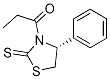 Structure of 1-[(4R)-4-phenyl-2-thioxo-3-thiazolidinyl]-1-Propanone