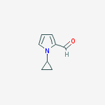 1-CYCLOPROPYL-1H-PYRROLE-2-CARBALDEHYDE结构式