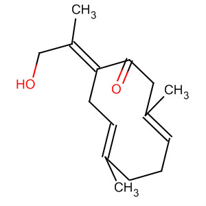 Structure of 3,7-Cyclodecadien-1-one,10-(2-hydroxy-1-methylethylidene)-3,7-dimethyl-, (3E,7E,10E)-