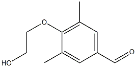 Structure of 4-(2-hydroxyethoxy)-3,5-dimethylbenzaldehyde