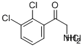 ETHANONE, 2-AMINO-1-(2,3-DICHLOROPHENYL)-, HYDROCHLORIDE结构式
