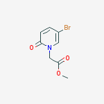 Structure of (5-Bromo-2-oxo-2H-pyridin-1-yl)-acetic acid methyl ester