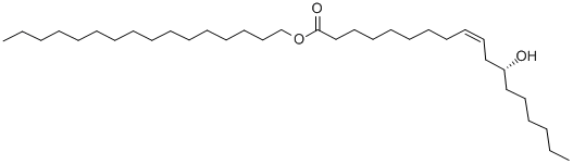 Structure of RICINOLEIC ACID N-HEXADECYL ESTER