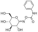 O-(D-GLUCOPYRANOSYLIDENAMINO) N-PHENYL-CARBAMATE结构式