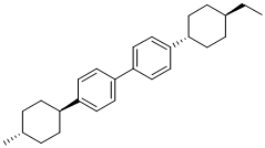 Structure of [trans(trans)]-1,1-Biphenyl, 4-(4-ethylcyclohexyl)-4-(4-methylcyclohexyl)