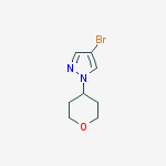 4-bromo-1-(oxan-4-yl)pyrazole结构式