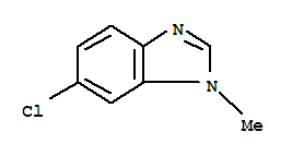 Structure of 1H-Benzimidazole, 6-chloro-1-methyl-