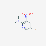 5-Bromo-N,N-dimethyl-3-nitropyridin-2-amine结构式