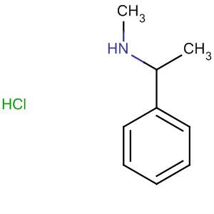 Structure of Benzenemethanamine, N,.alpha.-dimethyl-, hydrochloride (1:1)