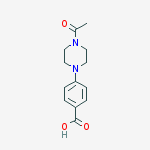 Structure of 4-(4-Acetylpiperazin-1-yl)benzoic acid