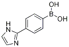 Structure of Boronic acid, B-[4-(1H-iMidazol-2-yl)phenyl]-