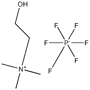 2-羟基-N,N,N-三甲基乙铵六氟磷酸盐结构式