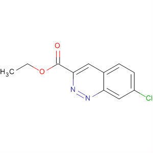 Structure of 3-Cinnolinecarboxylic acid, 7-chloro-, ethyl ester