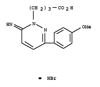 2-(3-羧基丙基)-3-氨基-6-(4-甲氧苯基)吡啶溴化物结构式