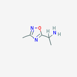 Structure of 1-(3-methyl-1,2,4-oxadiazol-5-yl)ethanamine(SALTDATA: HCl 0.5H2O)