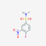 4-FLUORO-N,N-DIMETHYL-3-NITRO-BENZENESULFONAMIDE结构式
