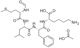 N-FORMYL-MET-LEU-PHE-LYS ACETATE SALT结构式