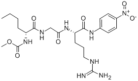 Structure of METHOXYCARBONYL-D-NLE-GLY-ARG-PNA