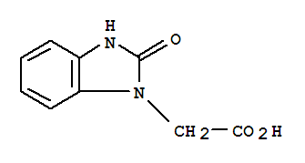Chemical structure of 1H-Benzimidazole-1-aceticacid, 2,3-dihydro-2-oxo-