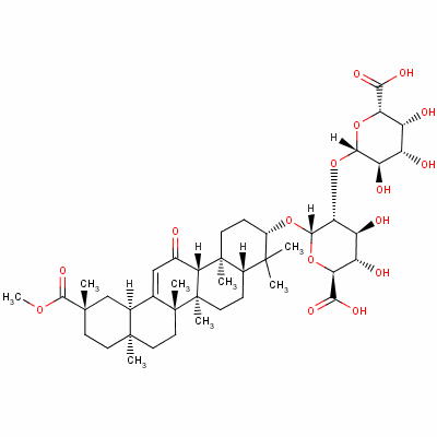 Structure of METHYL GLYCYRRHIZATE
