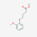 Structure of Butanoic acid, 4-(2-methoxyphenoxy)-