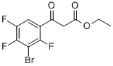 Structure of Ethyl 3-bromo-2,4,5-trifluorobenzoylacetate