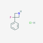 Azetidine, 3-fluoro-3-phenyl-结构式