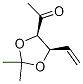 Structure of Ethanone, 1-[(4R,5R)-5-ethenyl-2,2-dimethyl-1,3-dioxolan-4-yl]-