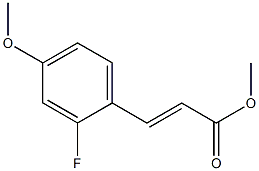 Methyl 2-fluoro-4-MethoxycinnaMate结构式