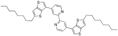 Structure of 4,4'-BIS(5-OCTYLTHIENO[3,2-B]THIEN-3-YL)-2,2'-BIPYRIDINE