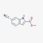 Structure of METHYL 6-CYANO-1H-INDOLE-2-CARBOXYLATE