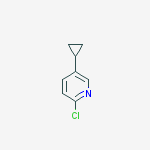 Structure of 2-chloro-5-cyclopropylpyridine