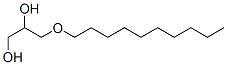 Structure of 1,2-Propanediol, 3-decyloxy-,