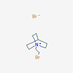 Structure of N-(2-BROMOETHYL)QUINUCLIDINIUM, BROMIDE